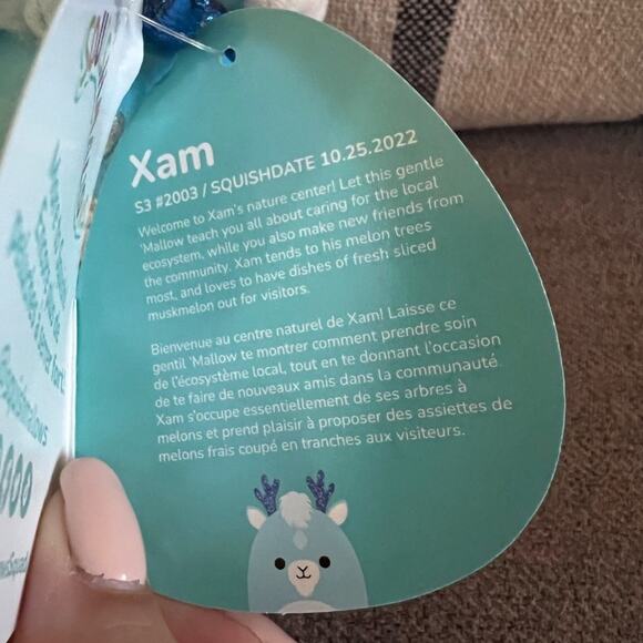 NWT Xam the Kirin Squishmallows Clip 3.5” - Picture 6 of 7